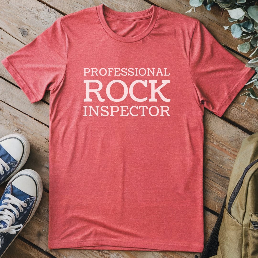 T-Shirt Heather Red / S Professional Rock Inspector T-Shirt
