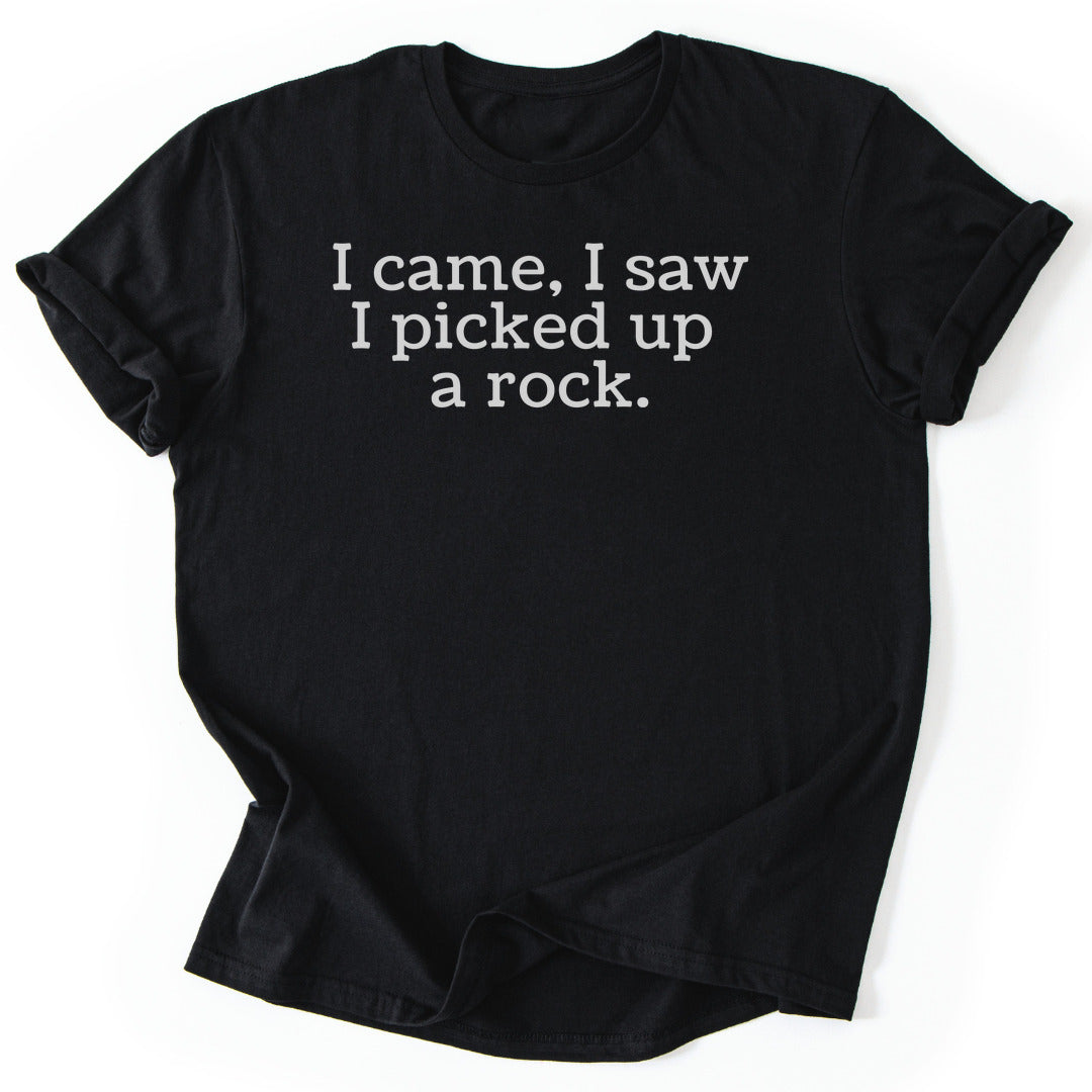 T-Shirt Black / S Picked Up A Rock T-Shirt