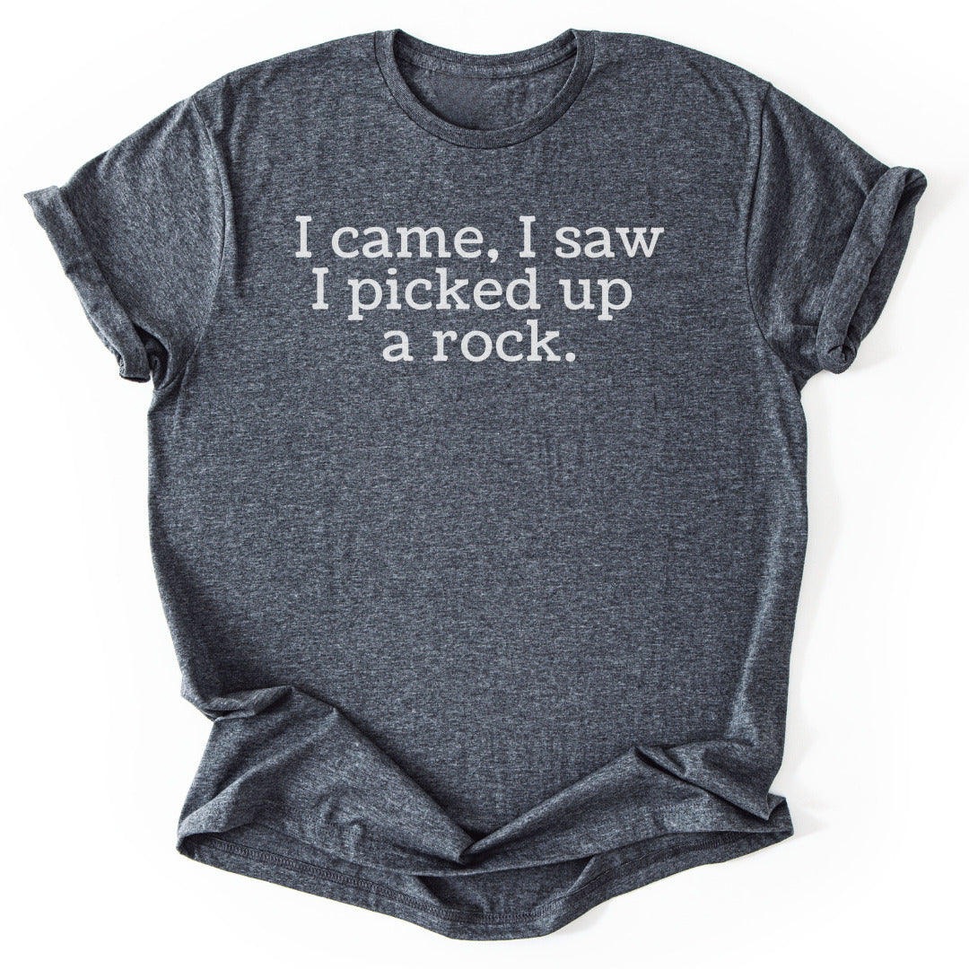 T-Shirt Dark Heather / S Picked Up A Rock T-Shirt