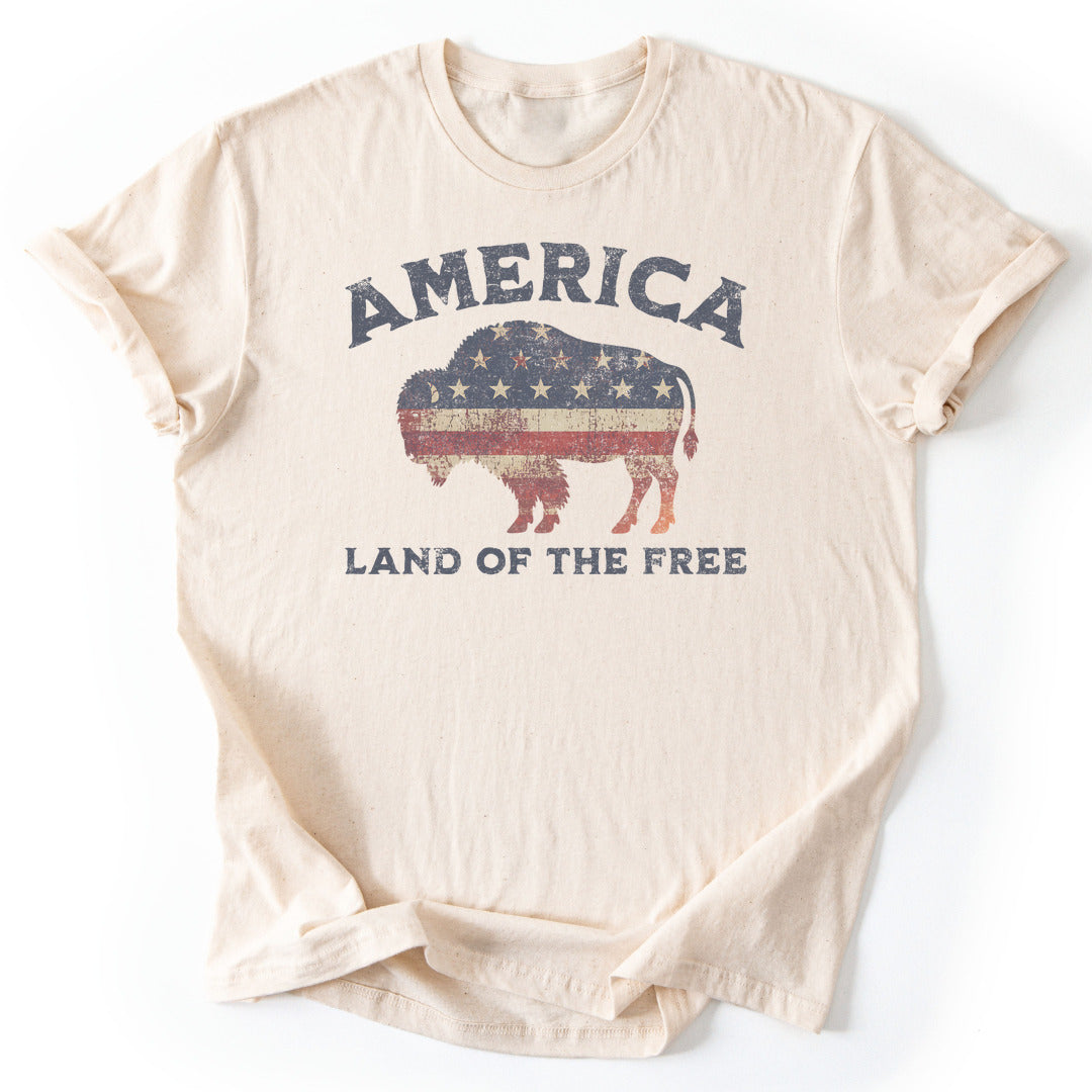 T-Shirt Natural / S Land Of The Free