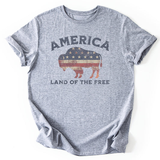 T-Shirt Sport Grey / S Land Of The Free