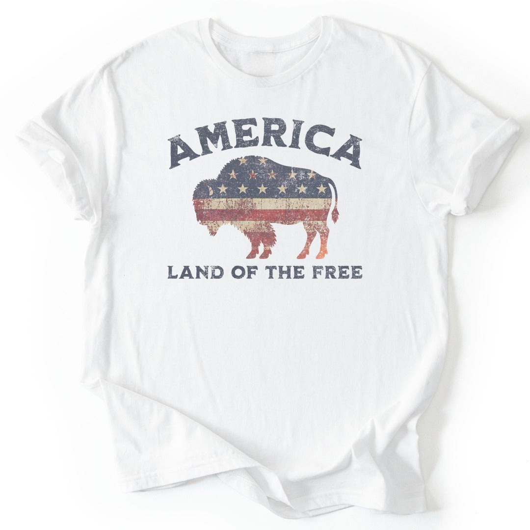 T-Shirt White / S Land Of The Free