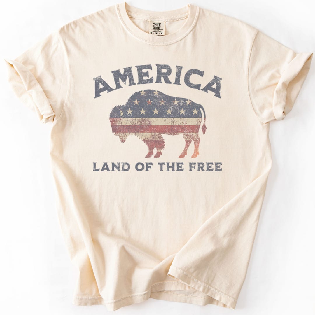 T-Shirt Ivory / S Land Of The Free Premium