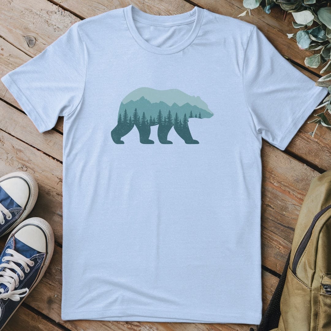 T-Shirt Light Blue / S Mountain Bear T-Shirt