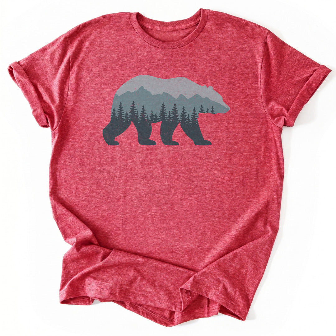 T-Shirt Heather Red / S Mountain Bear T-Shirt