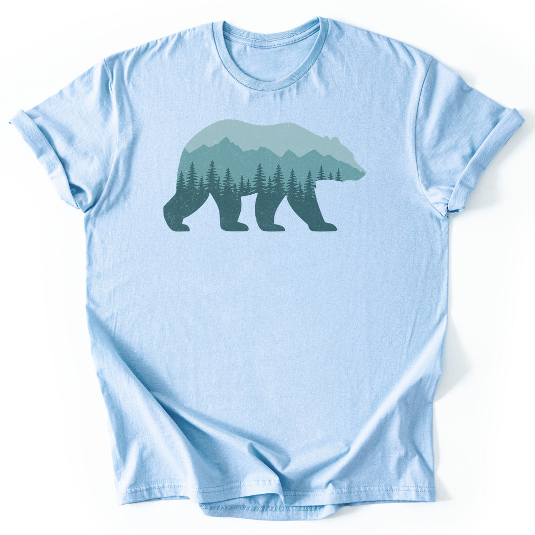 T-Shirt Light Blue / S Mountain Bear T-Shirt