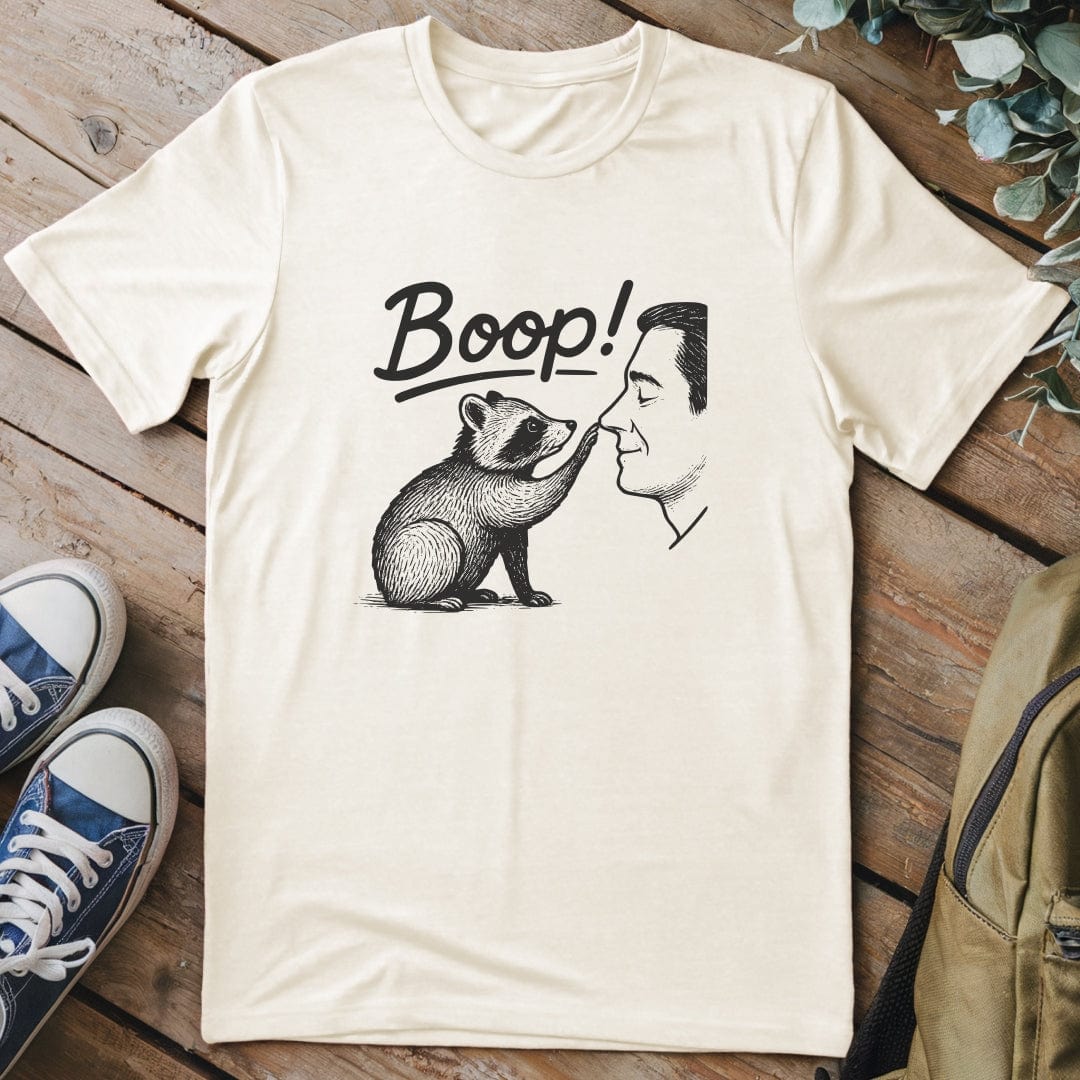 T-Shirt Natural / S Raccoon Boop T-Shirt
