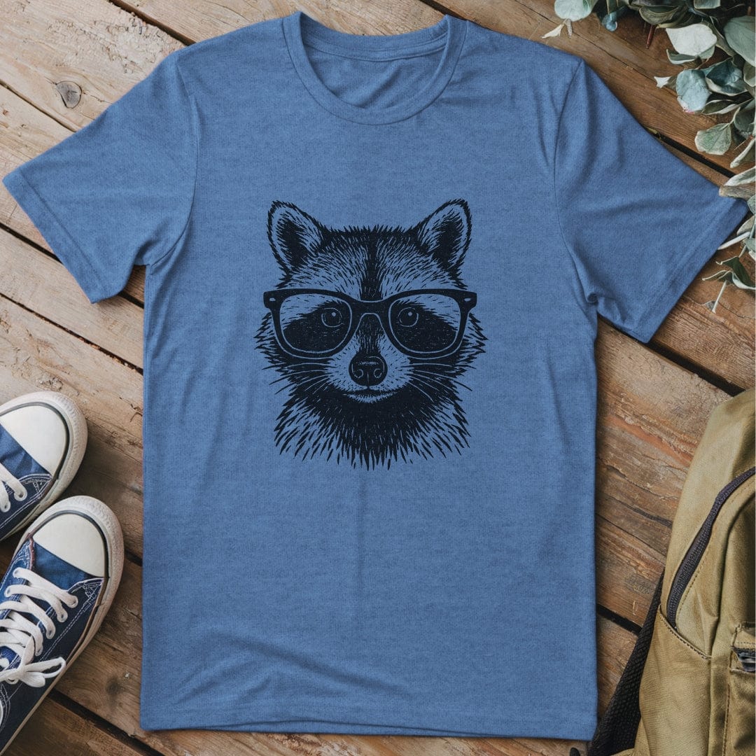 T-Shirt Heather Indigo / S Cool Raccoon T-Shirt