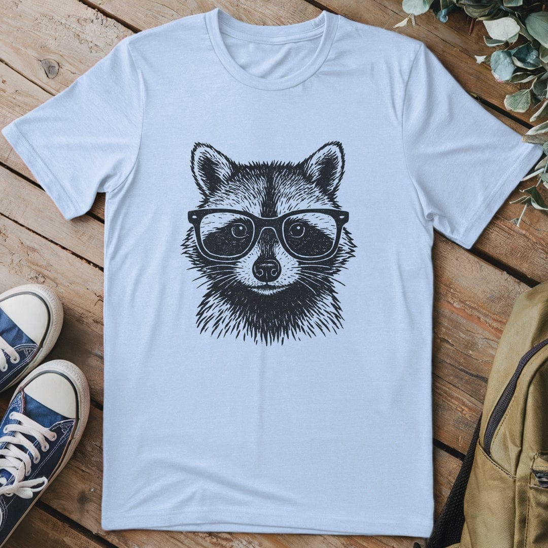 T-Shirt Light Blue / S Cool Raccoon T-Shirt