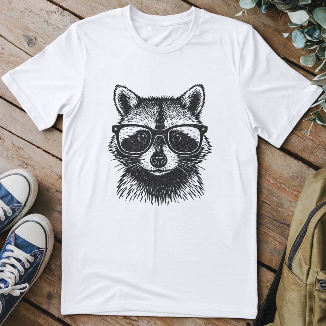 T-Shirt White / S Cool Raccoon T-Shirt