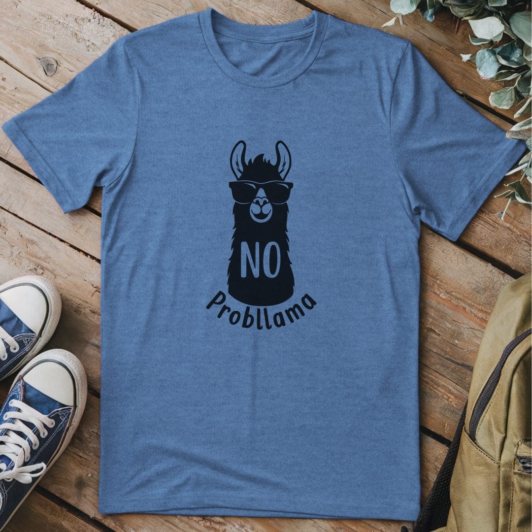 T-Shirt Heather Indigo / S No Probllama T-Shirt