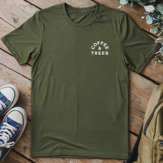T-Shirt Military Green / S Coffee & Trees T-Shirt