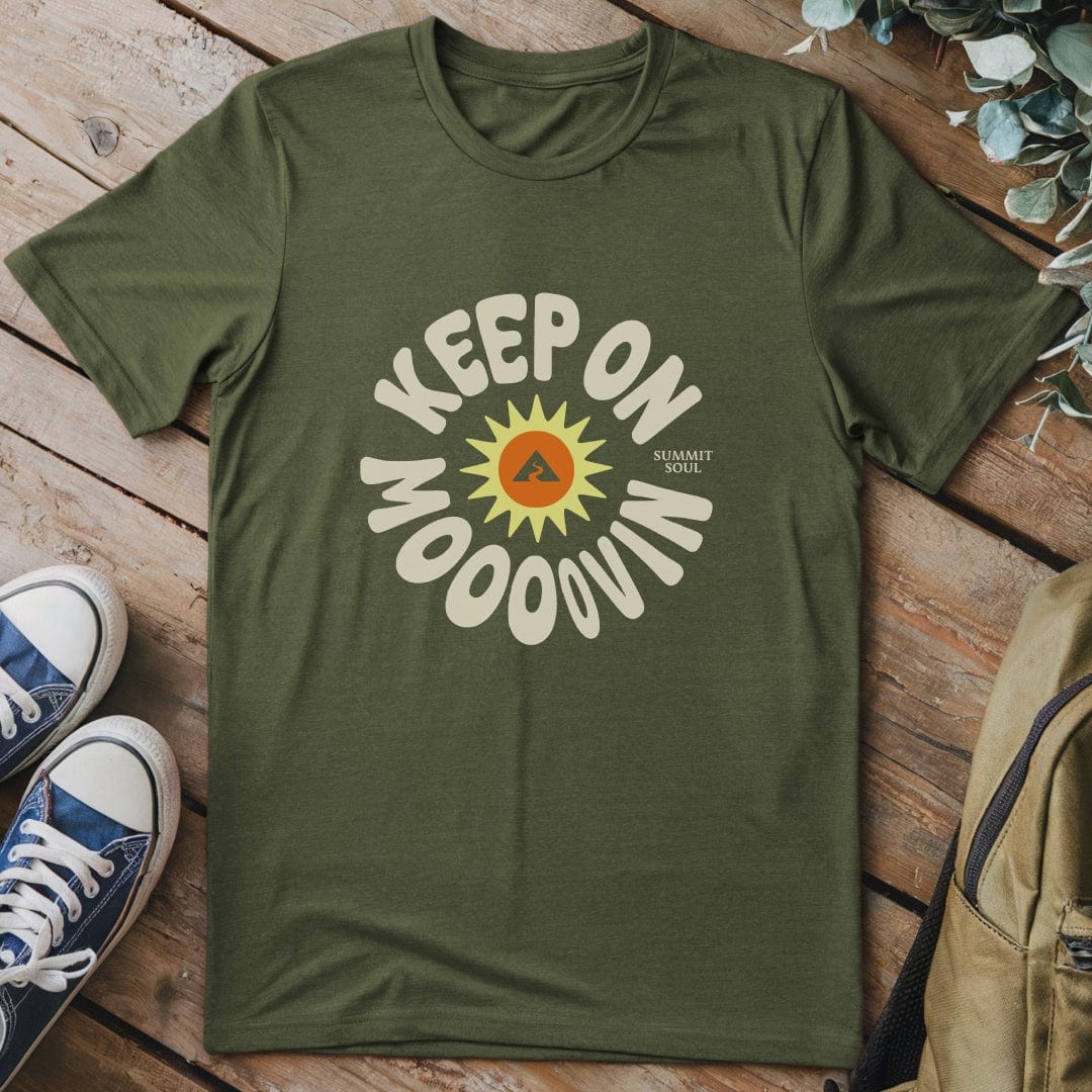 T-Shirt Navy / S Keep On Moving T-Shirt