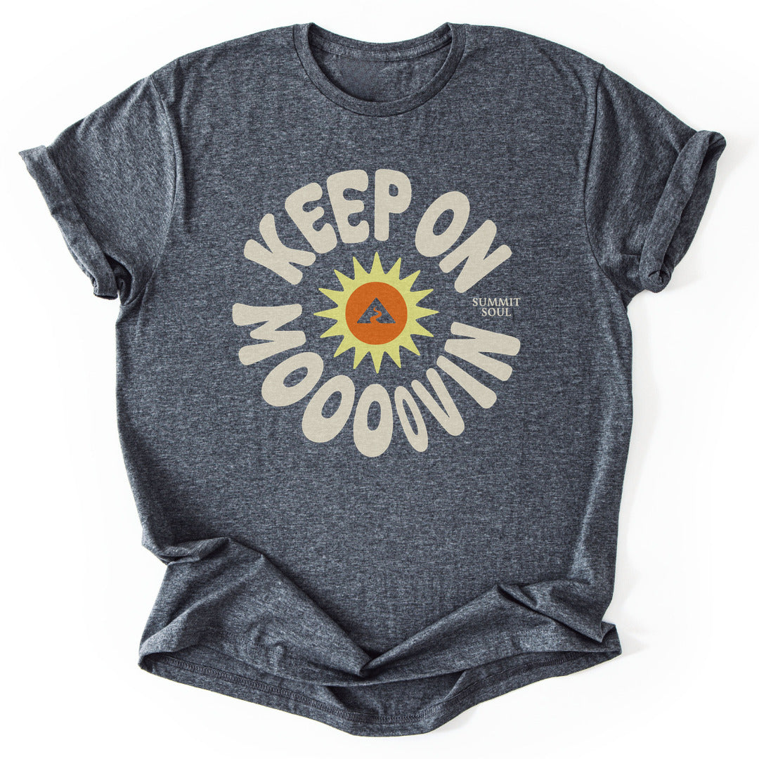 T-Shirt Dark Heather / S Keep On Moving T-Shirt
