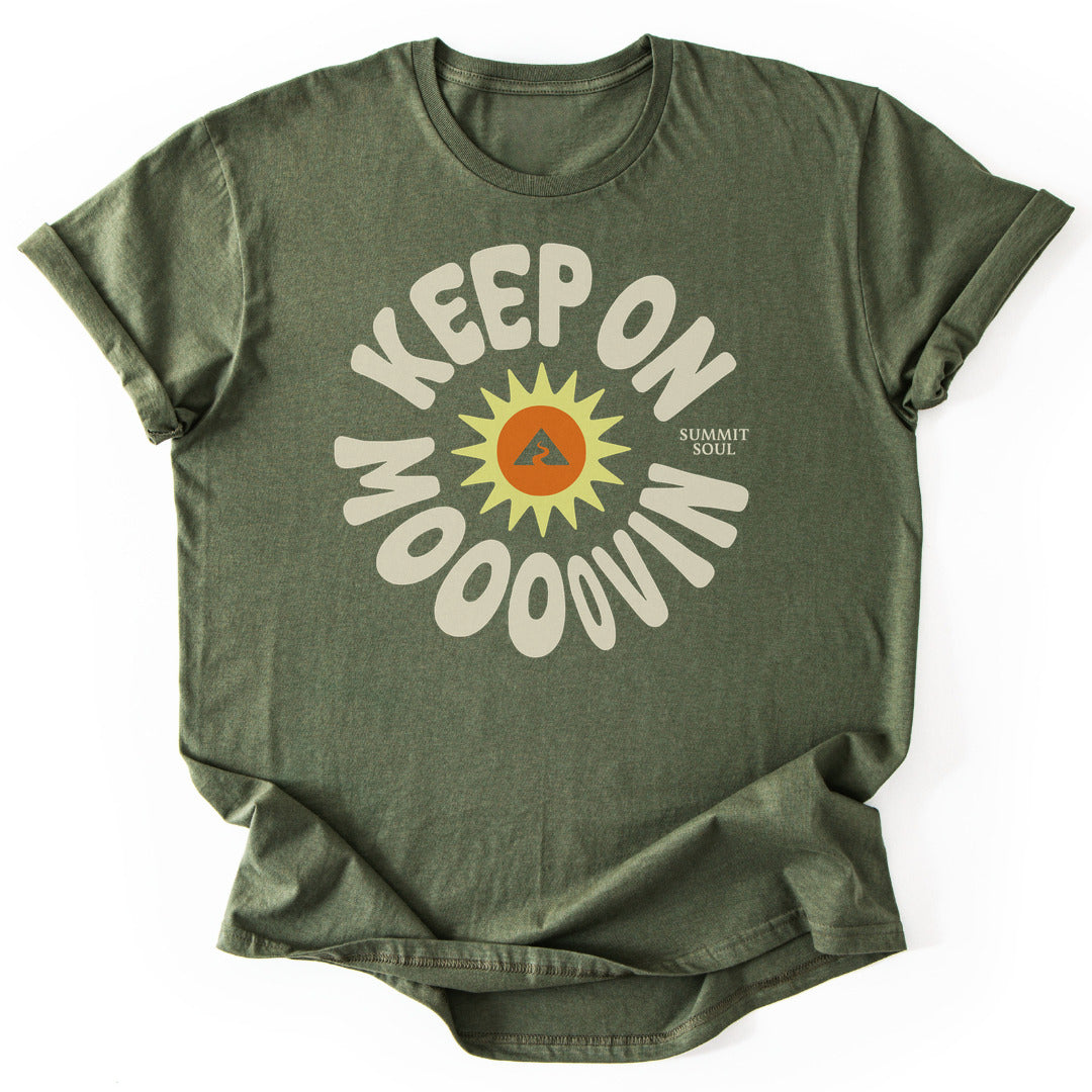 T-Shirt Military Green / S Keep On Moving T-Shirt