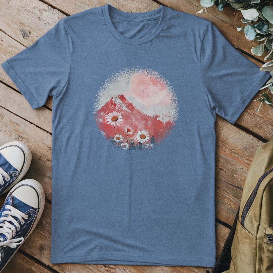 T-Shirt Heather Indigo / S Crimson Moonrise T-Shirt