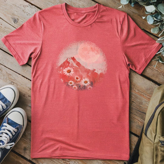 T-Shirt Heather Red / S Crimson Moonrise T-Shirt