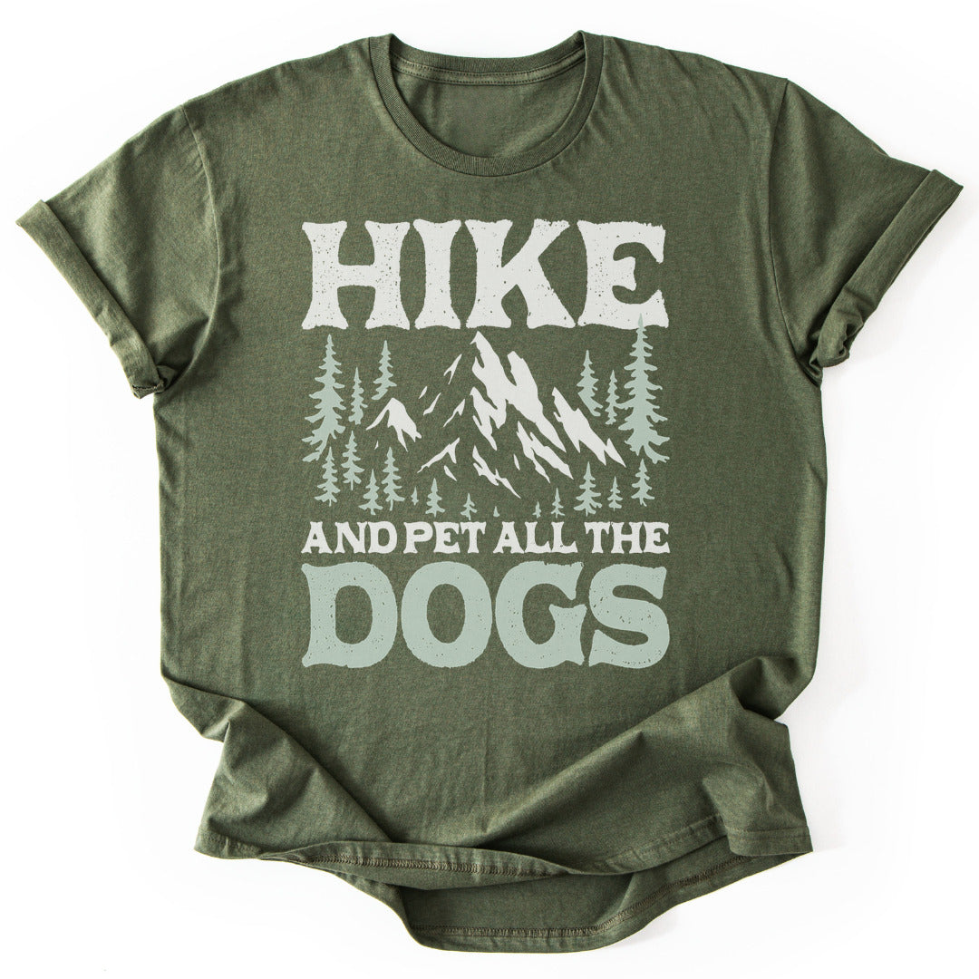 T-Shirt Military Green / S Hike & Pet Dogs T-Shirt