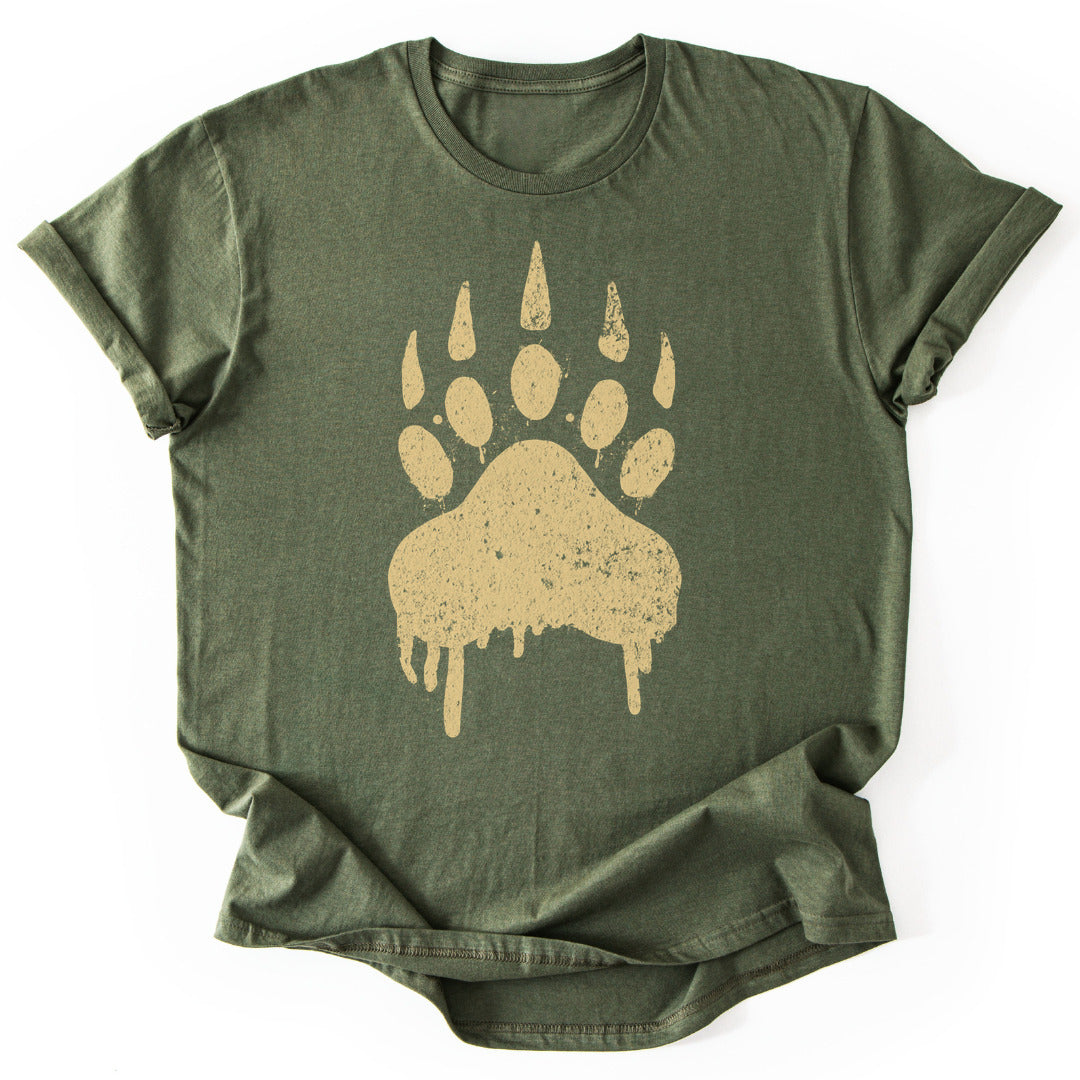 T-Shirt Military Green / S Bear Track T-Shirt