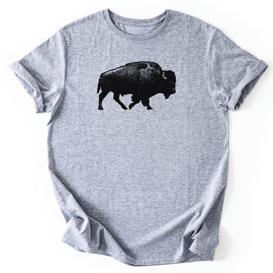 T-Shirt Sport Grey / S Lone Bison T-Shirt