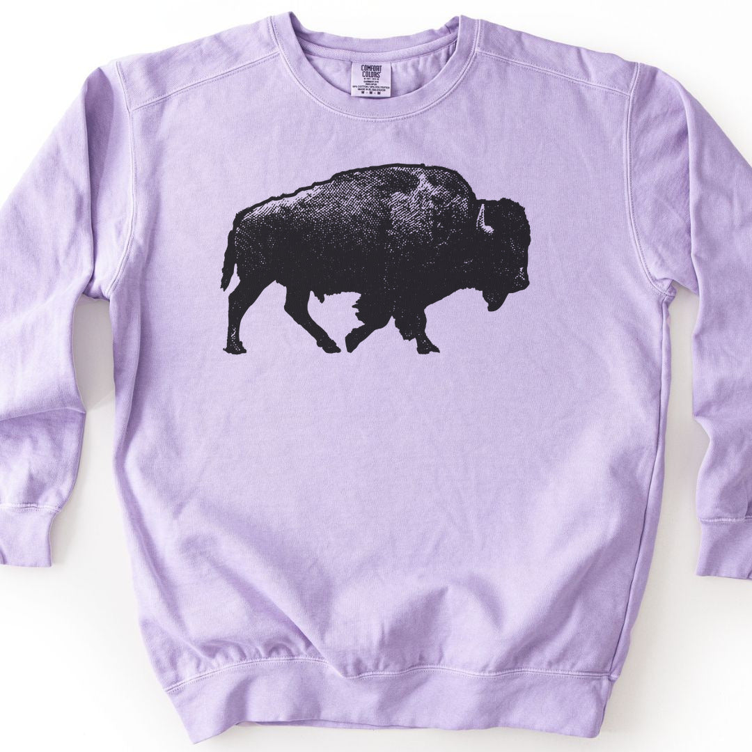 Lone Bison Premium Sweatshirt - Orchid