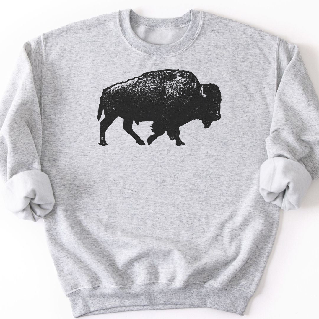 Lone Bison Sweatshirt - Ash
