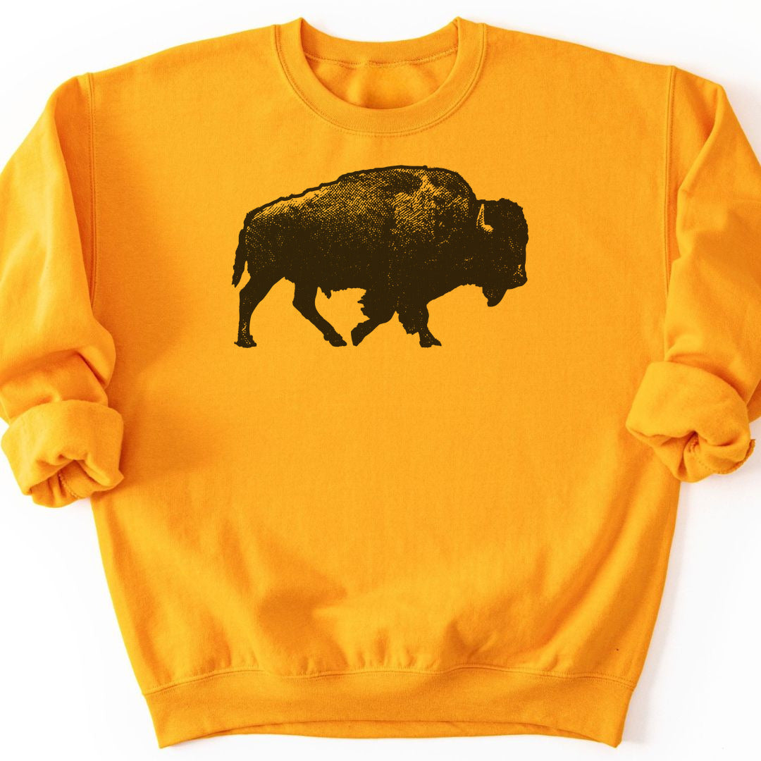 Lone Bison Sweatshirt - Gold