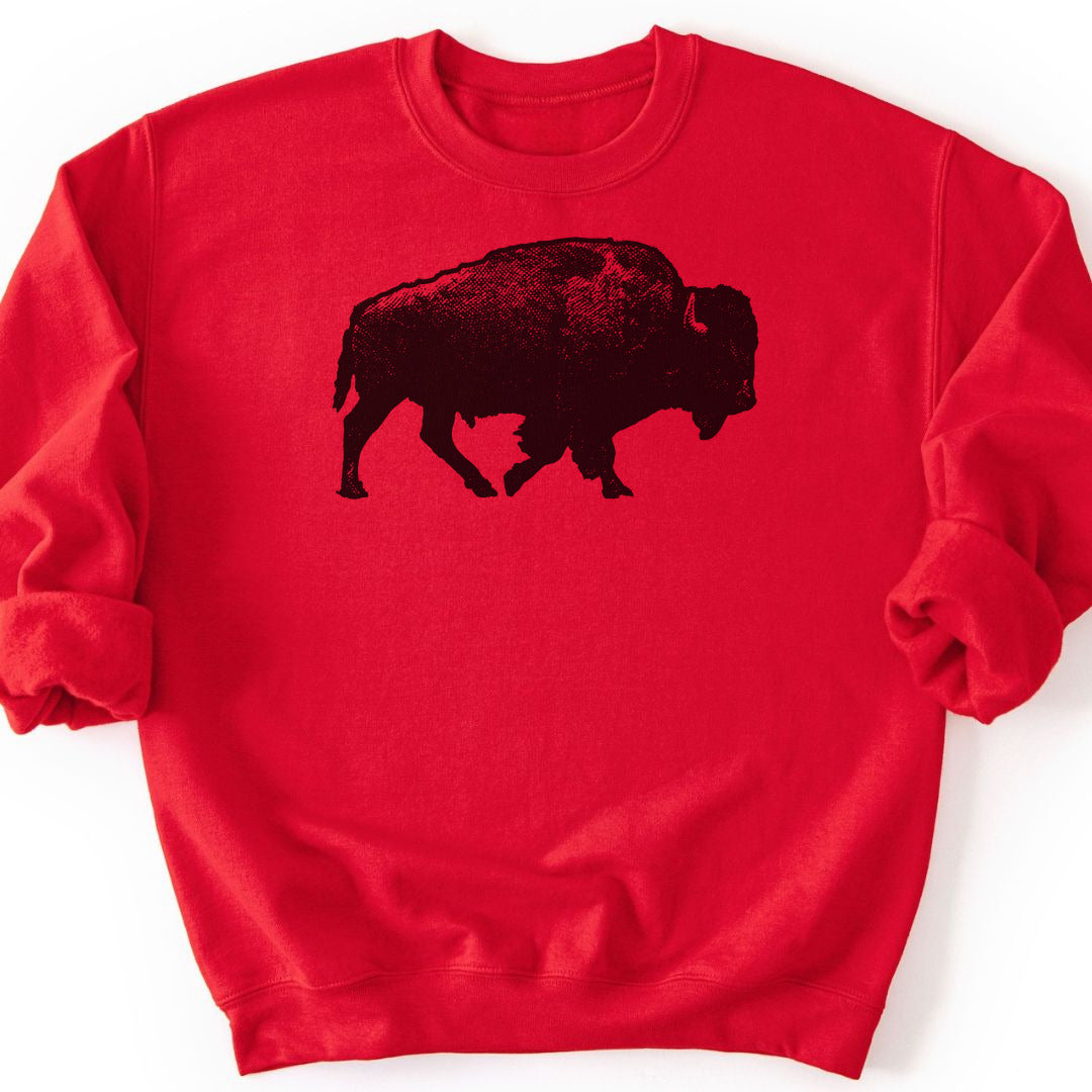 Lone Bison Sweatshirt - Red