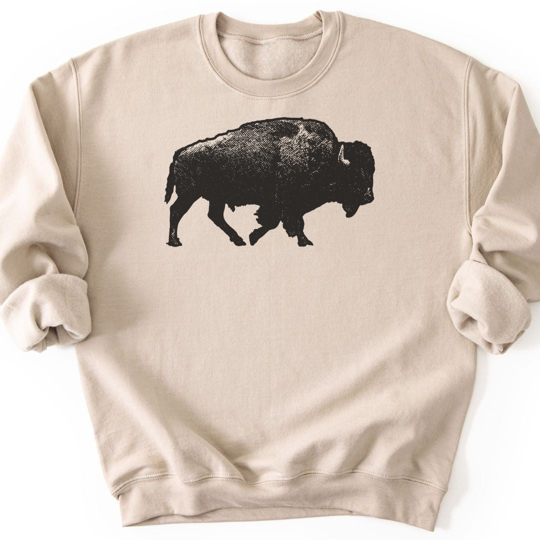 Lone Bison Sweatshirt - Sand