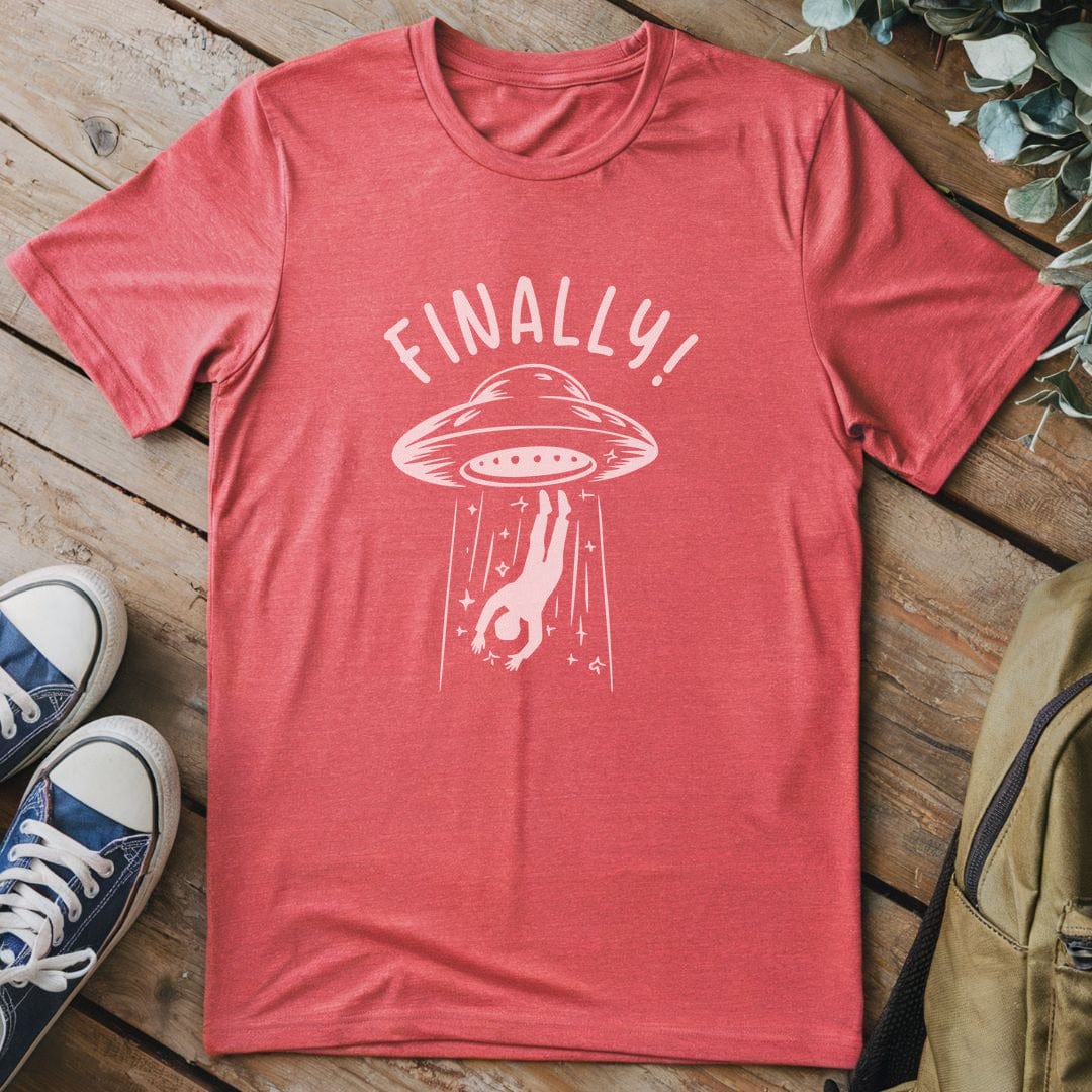 T-Shirt Heather Red / S Finally T-Shirt
