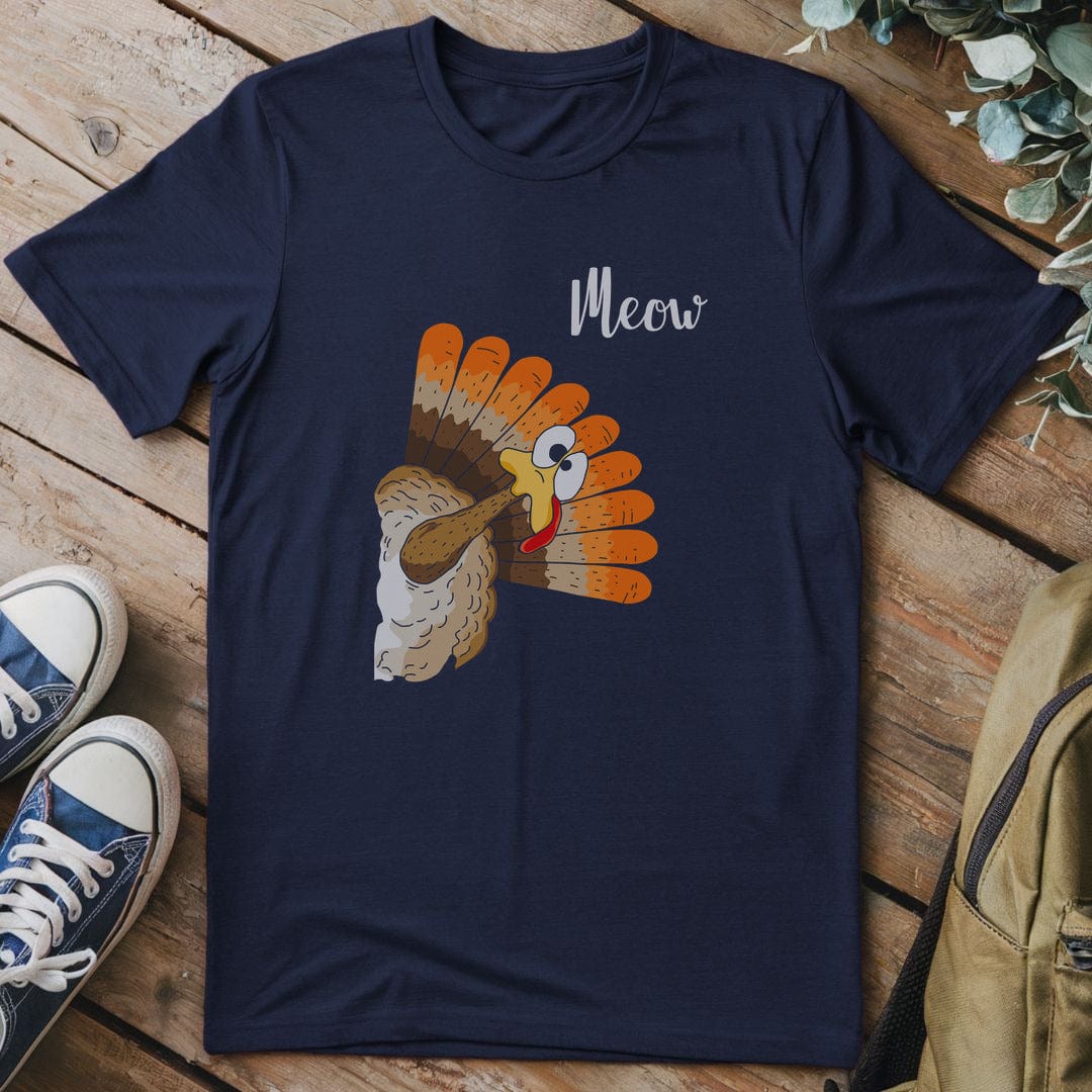 T-Shirt Navy / S Meow Funny T-Shirt