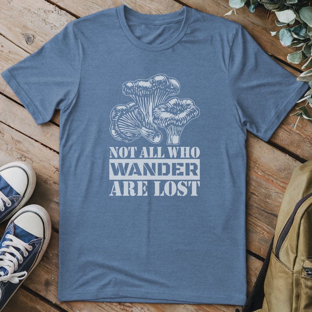 T-Shirt Heather Indigo / S Mushroom Wanderer T-Shirt