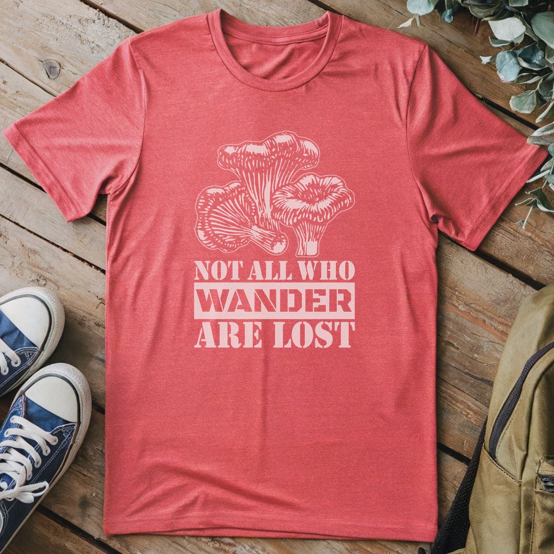 T-Shirt Heather Red / S Mushroom Wanderer T-Shirt