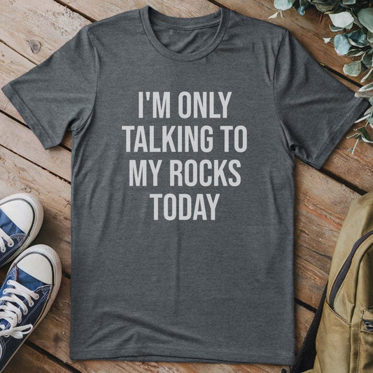 T-Shirt Dark Heather / S Talking To Rocks T-Shirt