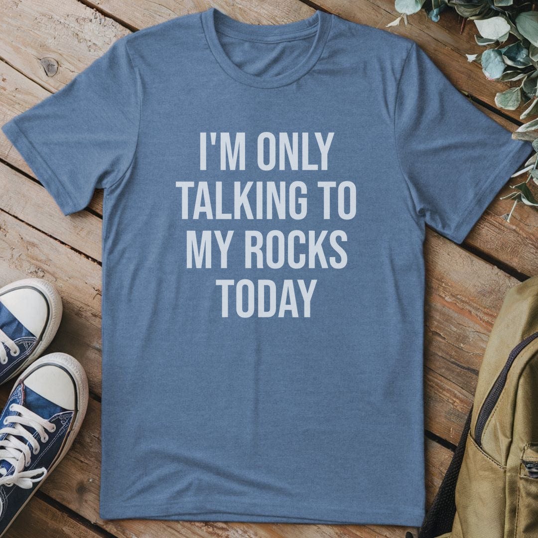 T-Shirt Heather Indigo / S Talking To Rocks T-Shirt