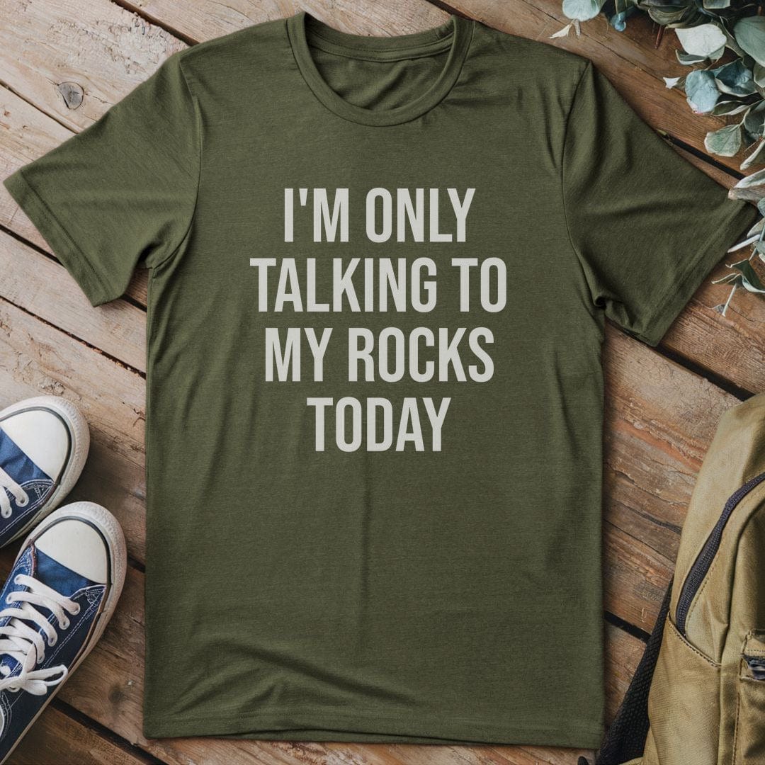 T-Shirt Military Green / S Talking To Rocks T-Shirt