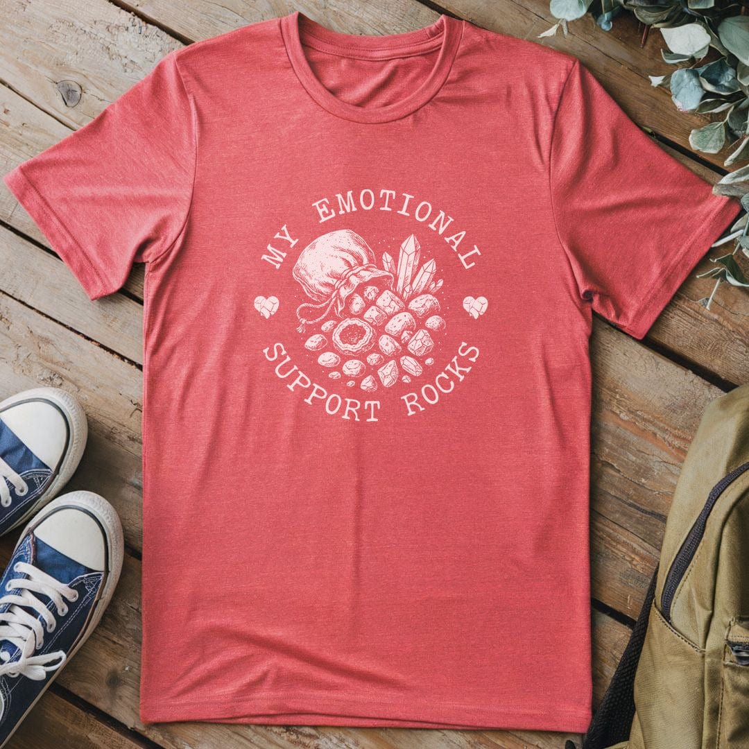 T-Shirt Heather Red / S My Emotional Support Rocks T-Shirt