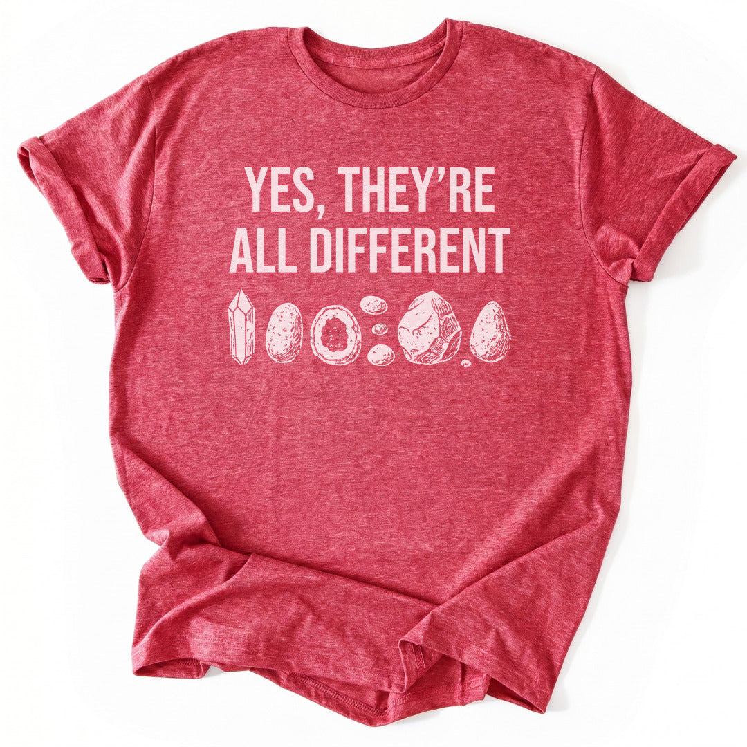 T-Shirt Heather Red / S YES They're All Different T-Shirt