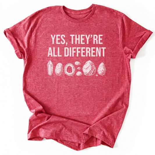 T-Shirt Heather Red / S YES They're All Different T-Shirt
