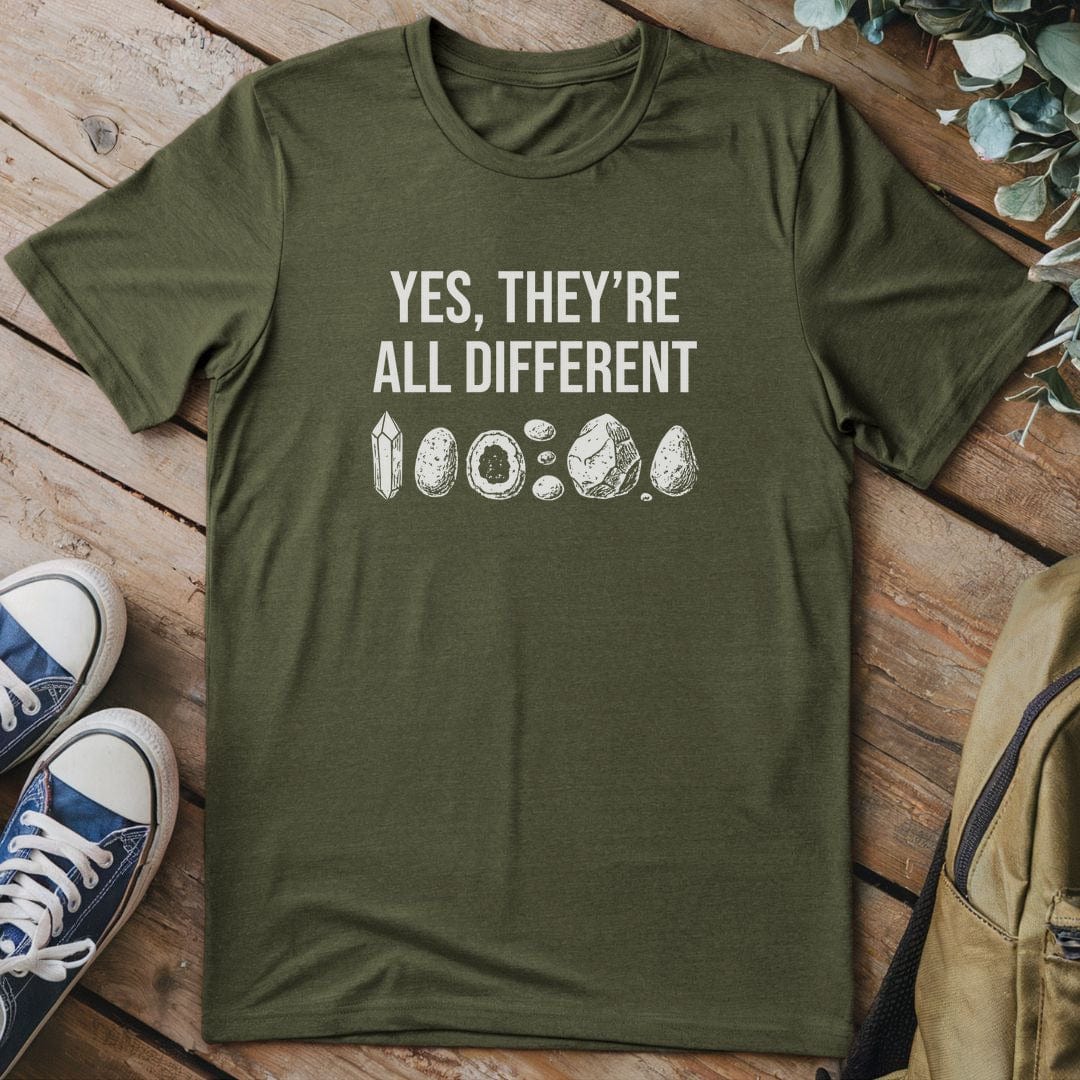 T-Shirt Military Green / S YES They're All Different T-Shirt