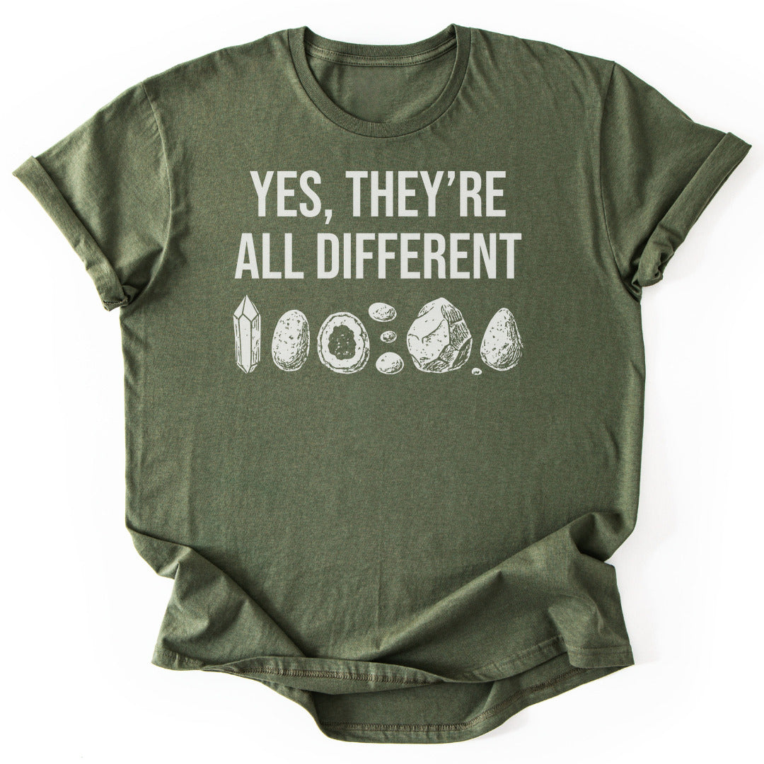 T-Shirt Military Green / S YES They're All Different T-Shirt