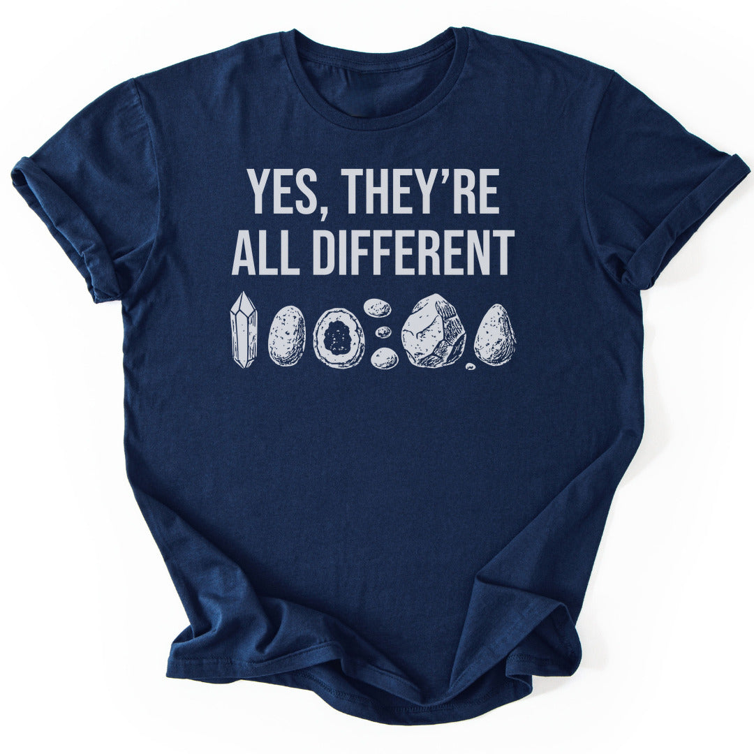 T-Shirt Navy / S YES They're All Different T-Shirt