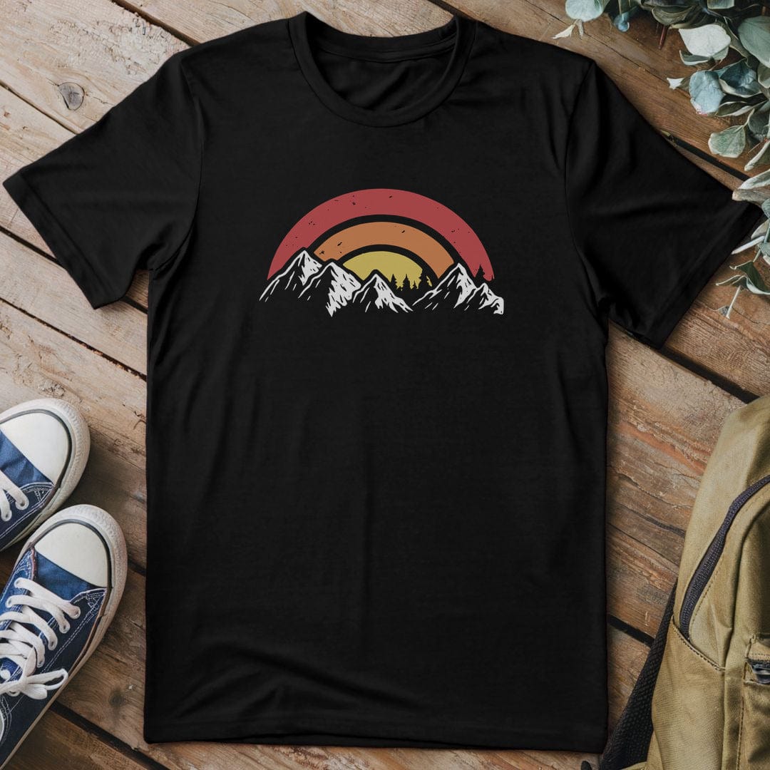T-Shirt Black / S Mountain Sunset T-Shirt