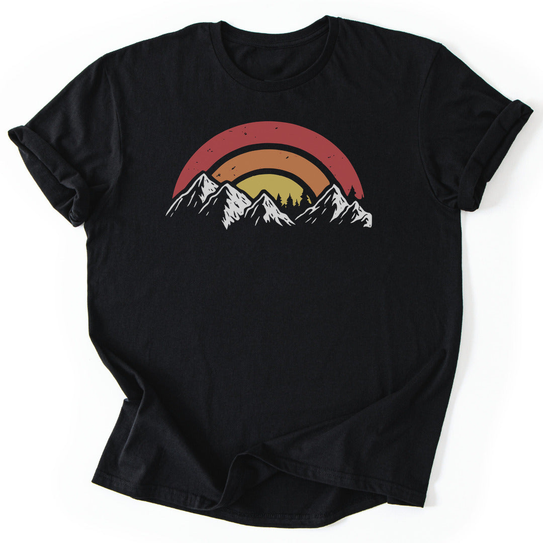 T-Shirt Black / S Mountain Sunset T-Shirt