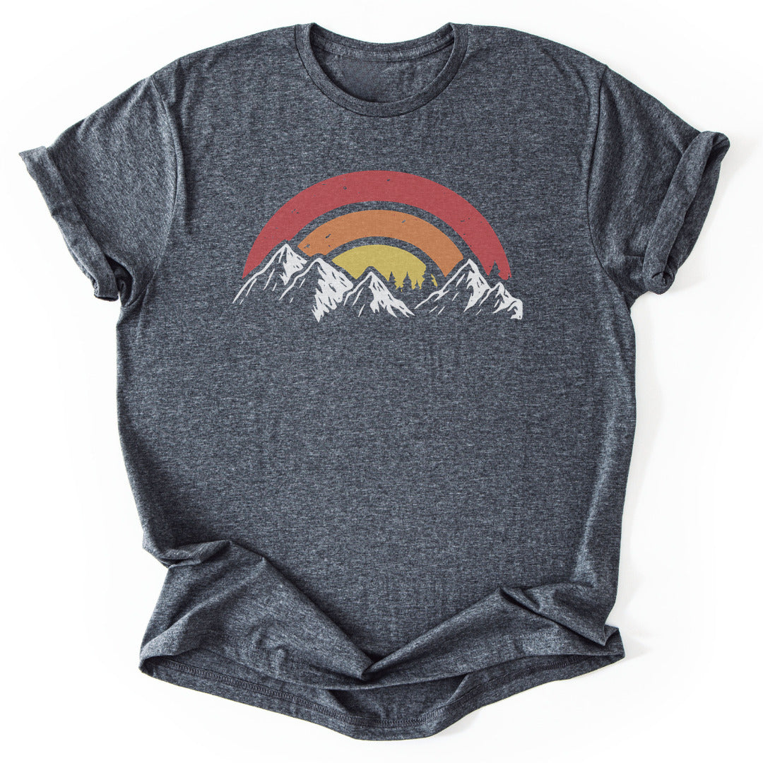 T-Shirt Dark Heather / S Mountain Sunset T-Shirt