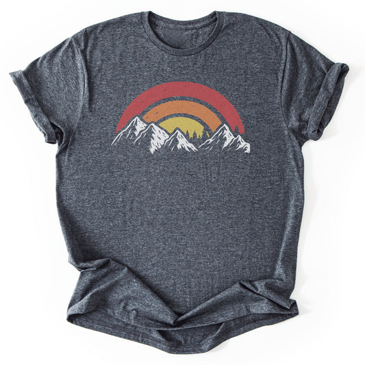 T-Shirt Dark Heather / S Mountain Sunset T-Shirt