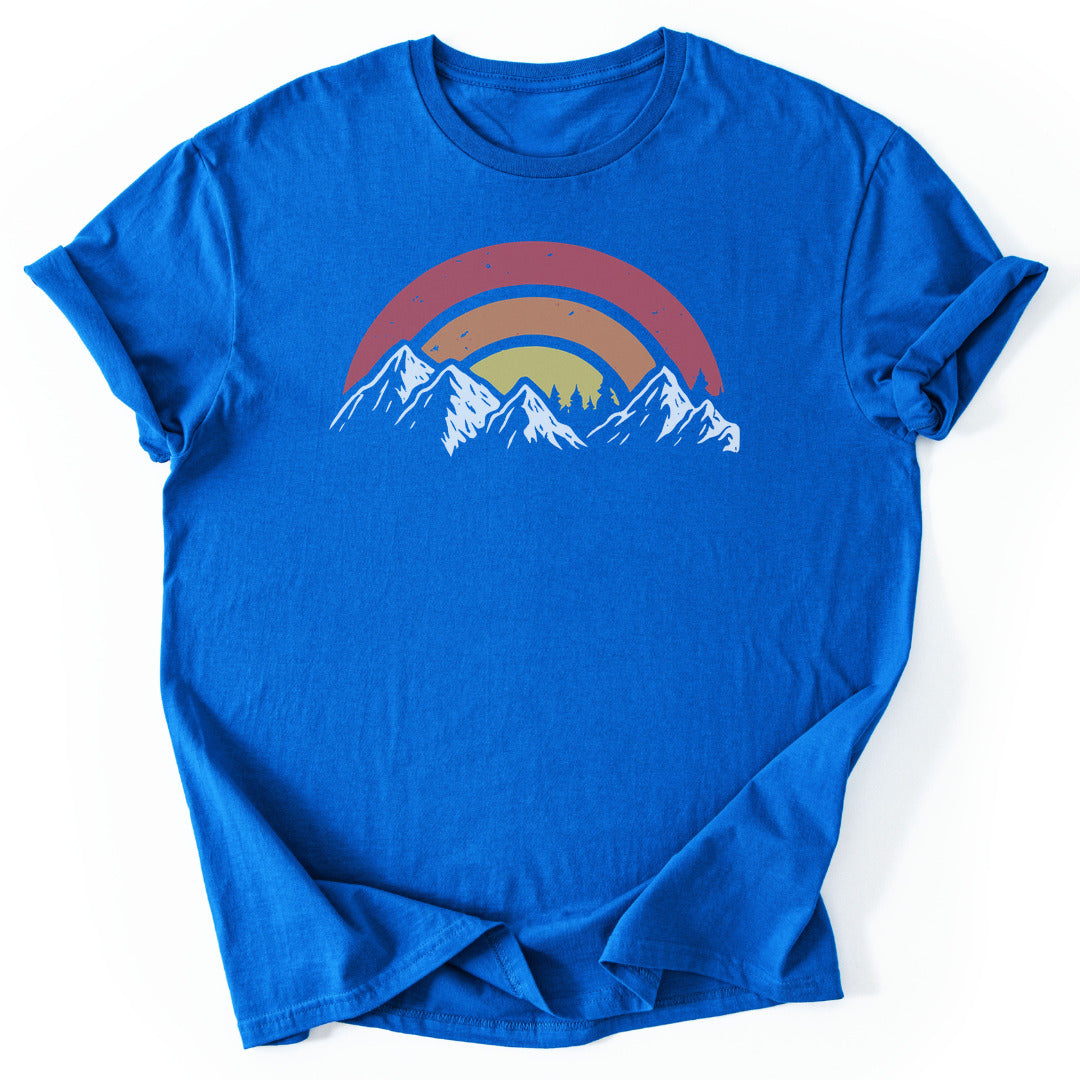 T-Shirt Royal / S Mountain Sunset T-Shirt