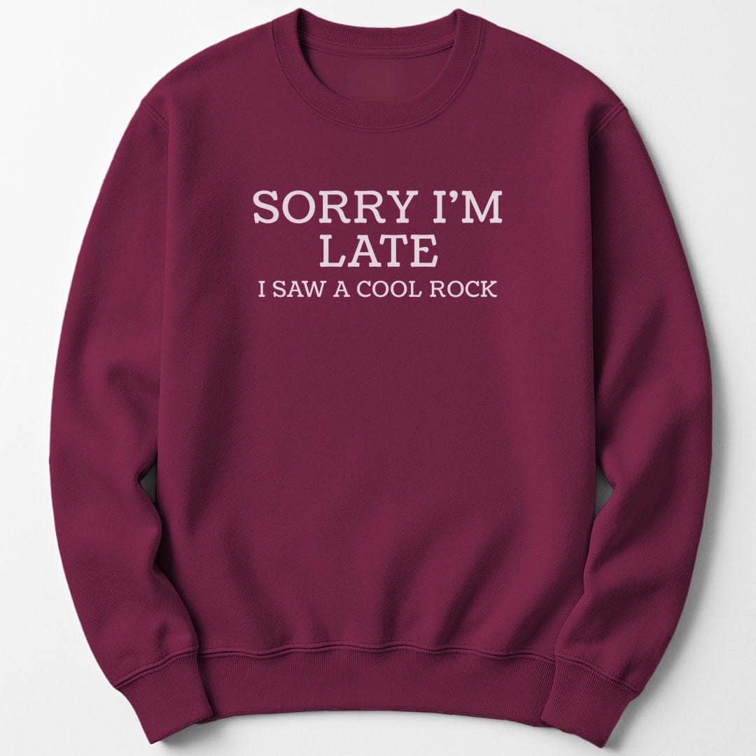 Sweatshirt Maroon / S Sorry Rocks Sweatshirt