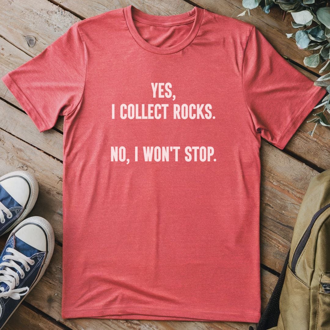 T-Shirt Heather Red / S Collecting Rocks T-Shirt