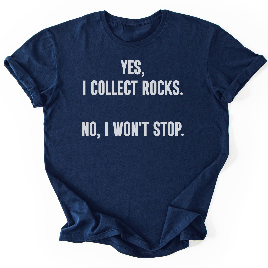 T-Shirt Navy / S Collecting Rocks T-Shirt